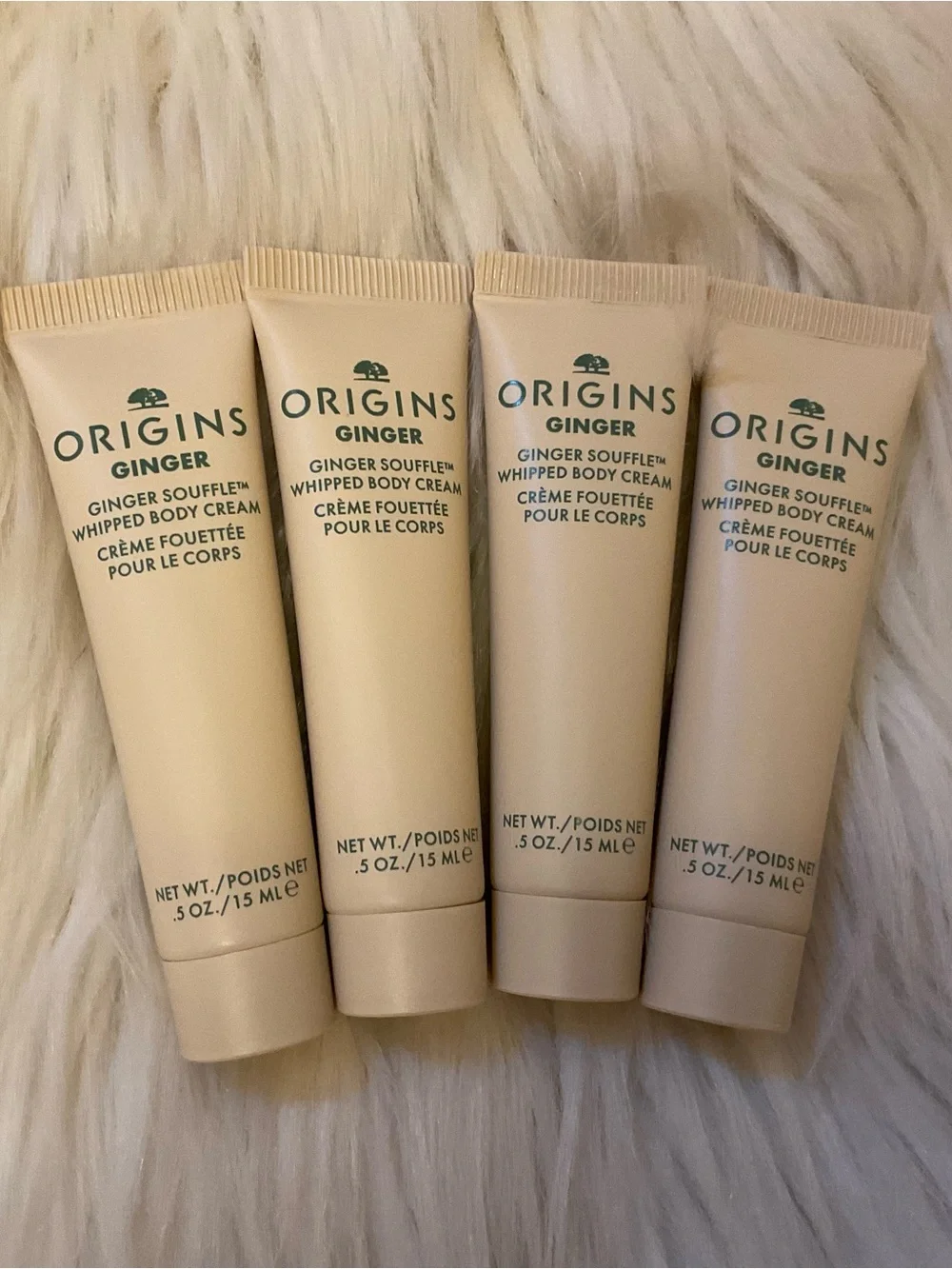 Origins Ginger Souffle Whipped Body Cream - New x4 Travel Size